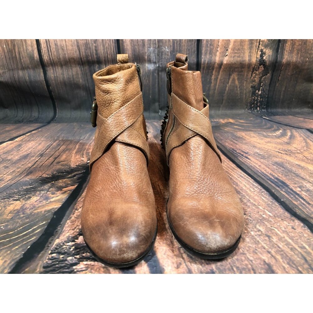 Vince Camuto Marcin Cognac Brown Studs Spikes Ank… - image 7